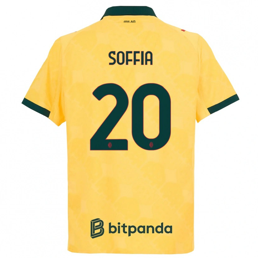 Danxen Børn Angelica Soffia #20 Gul Sort Tredje Sæt Spillertrøjer 2025/26 Trøje T-Shirt