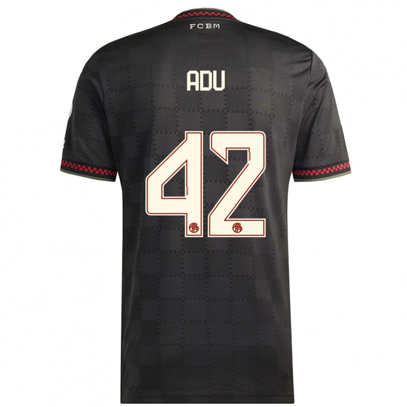 Danxen Børn Gibson Adu #42 Sort Hvid Tredje Sæt Spillertrøjer 2025/26 Trøje T-Shirt