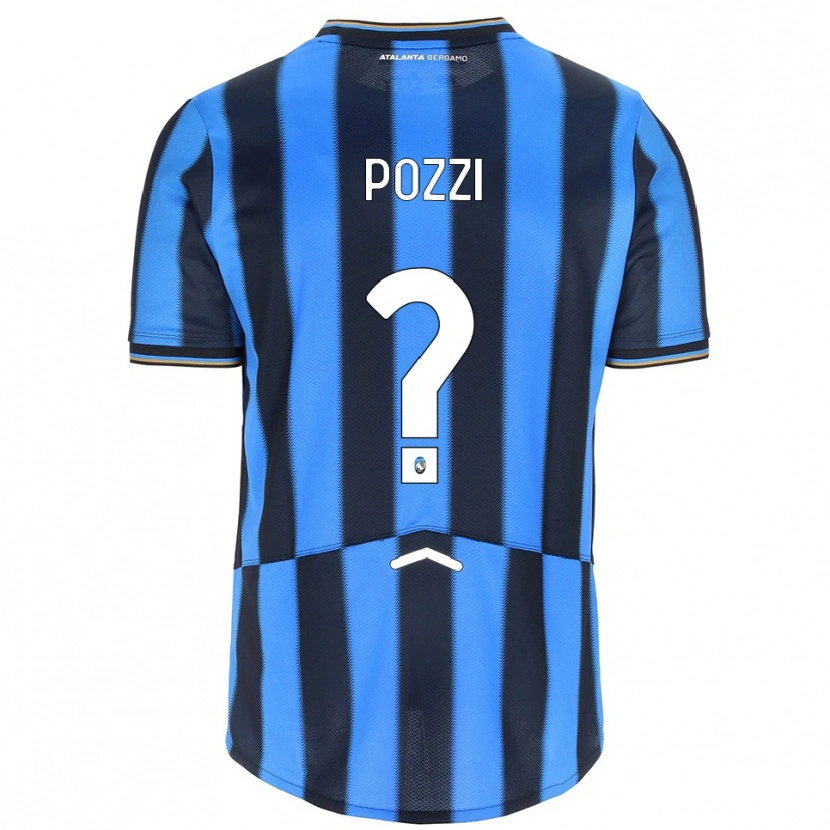 Danxen Mænd Federico Pozzi #0 Lyseblå Sort Hjemmebane Spillertrøjer 2025/26 Trøje T-Shirt