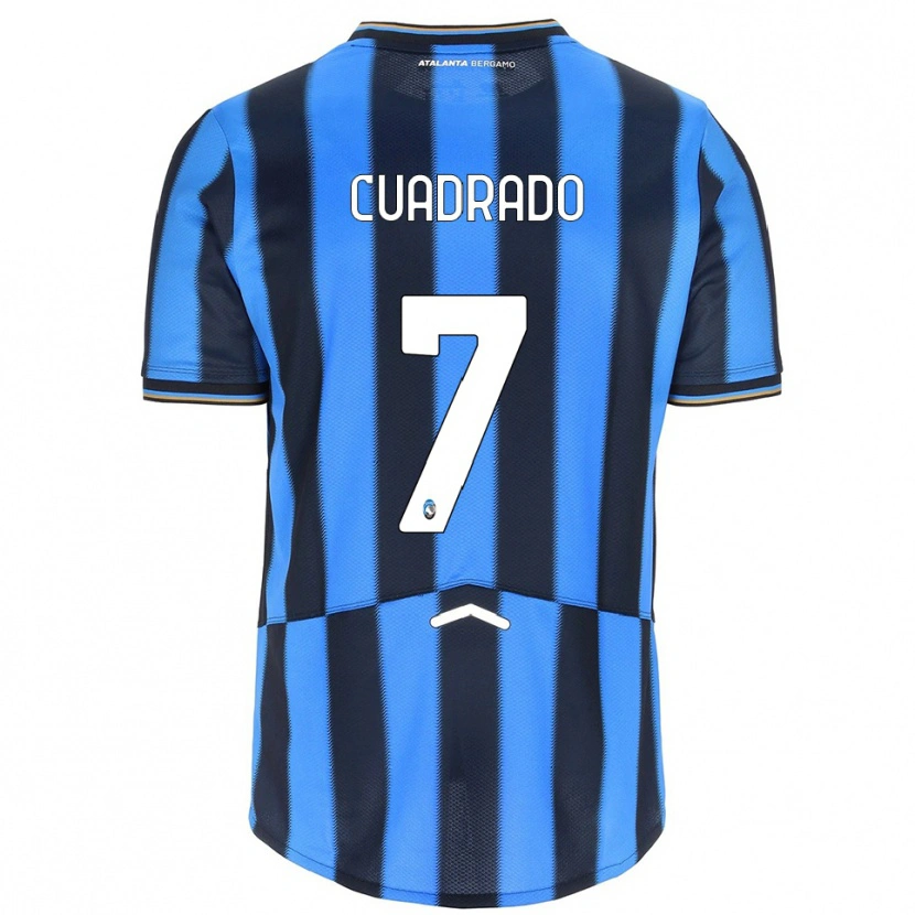 Danxen Mænd Juan Cuadrado #7 Lyseblå Sort Hjemmebane Spillertrøjer 2025/26 Trøje T-Shirt