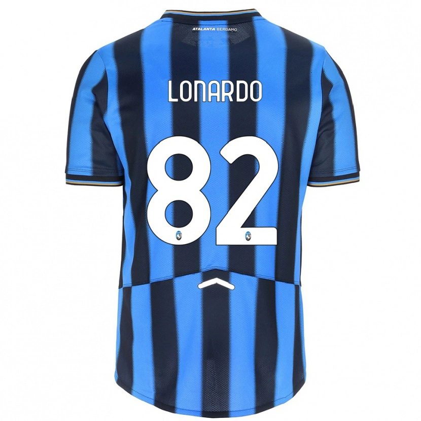 Danxen Mænd Edoardo Lonardo #82 Lyseblå Sort Hjemmebane Spillertrøjer 2025/26 Trøje T-Shirt