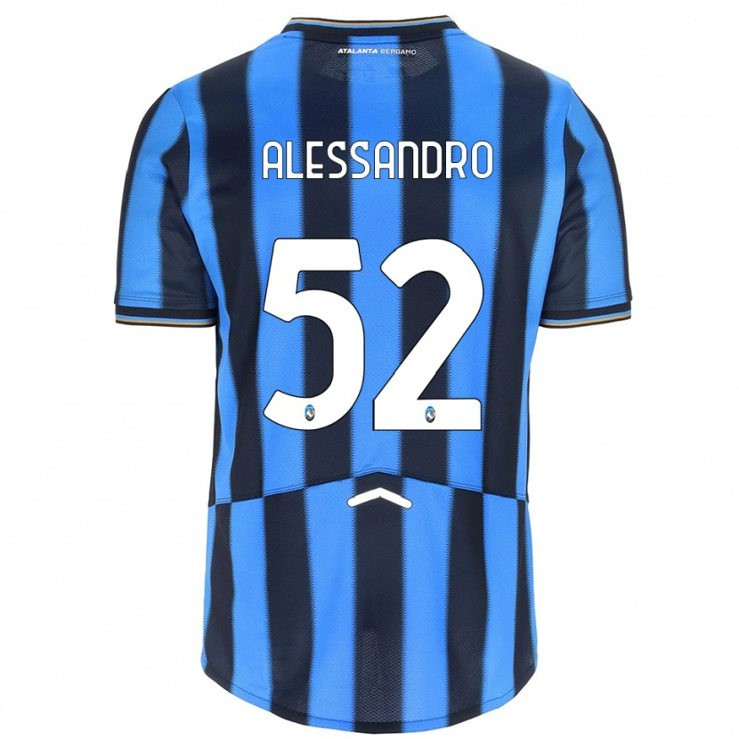 Danxen Mænd Alessandro Rinaldi #52 Lyseblå Sort Hjemmebane Spillertrøjer 2025/26 Trøje T-Shirt
