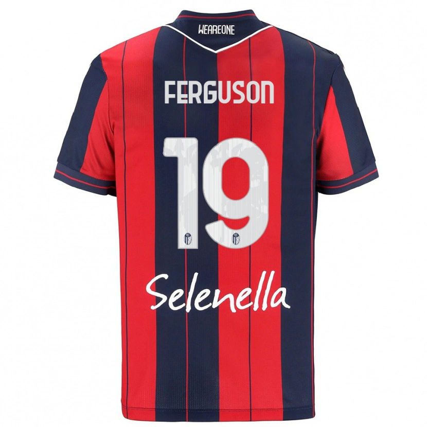 Danxen Mænd Lewis Ferguson #19 Rød Navy Hjemmebane Spillertrøjer 2025/26 Trøje T-Shirt