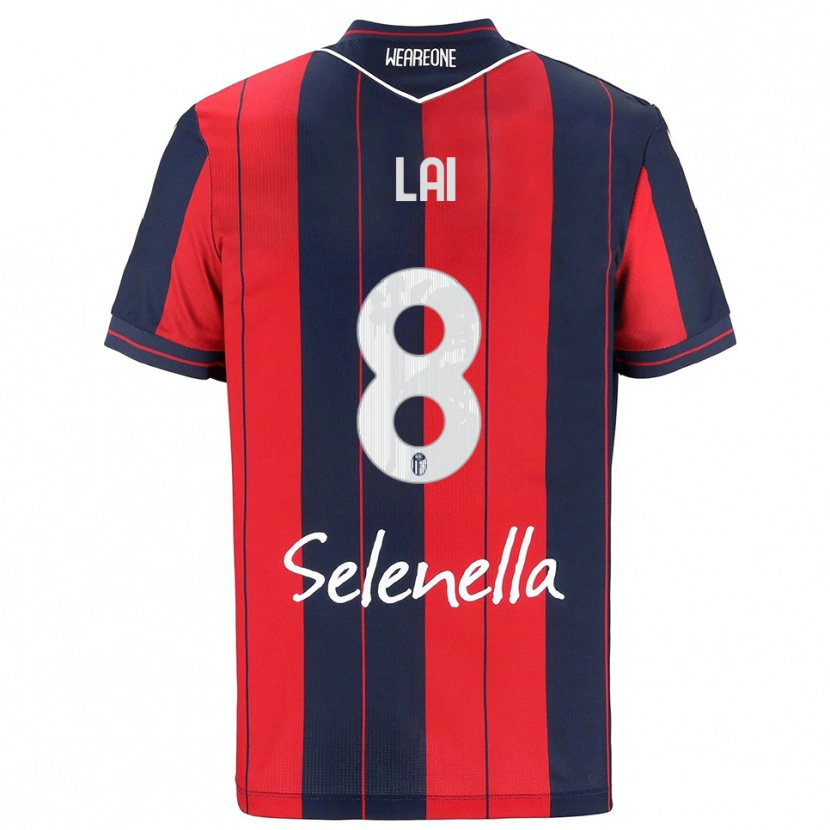 Danxen Mænd Luca Lai #8 Rød Navy Hjemmebane Spillertrøjer 2025/26 Trøje T-Shirt