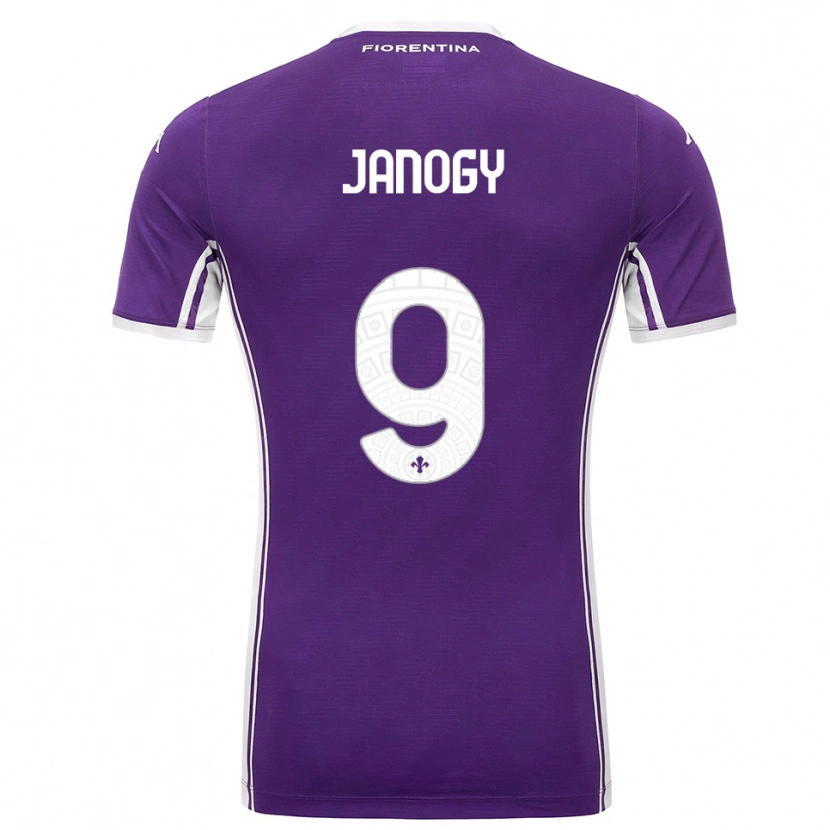 Danxen Mænd Madelen Janogy #9 Lilla Hvid Hjemmebane Spillertrøjer 2025/26 Trøje T-Shirt