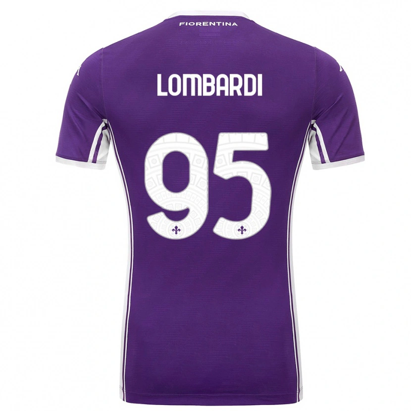Danxen Mænd Emma Lombardi #95 Lilla Hvid Hjemmebane Spillertrøjer 2025/26 Trøje T-Shirt