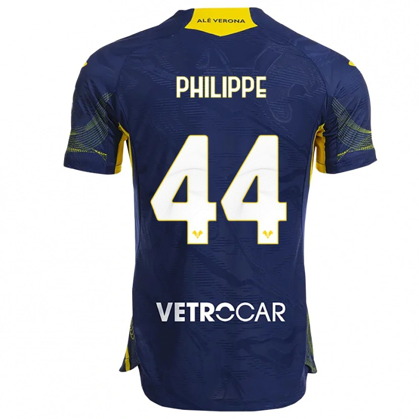 Danxen Mænd Mathis Amanu Philippe #44 Navy Gul Hjemmebane Spillertrøjer 2025/26 Trøje T-Shirt