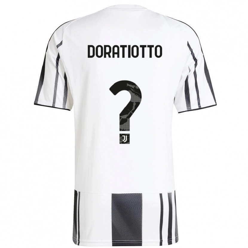 Danxen Mænd Giulio Doratiotto #0 Hvid Sort Hjemmebane Spillertrøjer 2025/26 Trøje T-Shirt