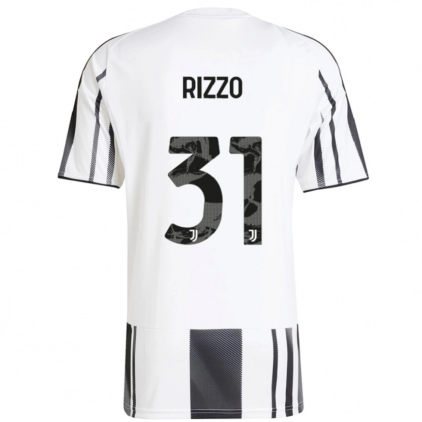 Danxen Mænd Niccolò Rizzo #31 Hvid Sort Hjemmebane Spillertrøjer 2025/26 Trøje T-Shirt