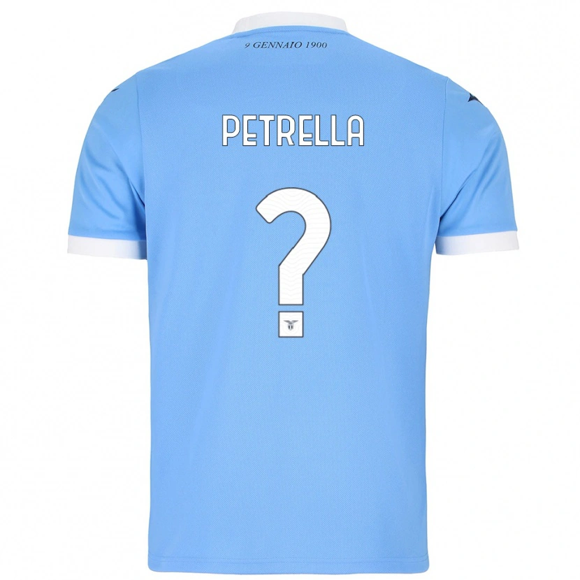 Danxen Mænd Anthony Petrella #0 Lyseblå Hvid Hjemmebane Spillertrøjer 2025/26 Trøje T-Shirt