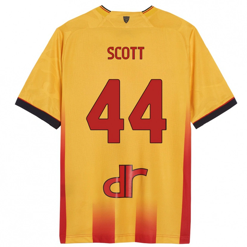 Danxen Mænd Elijah Scott #44 Gul Orange Hjemmebane Spillertrøjer 2025/26 Trøje T-Shirt