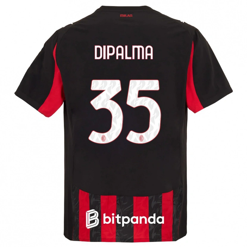 Danxen Mænd Matteo Dipalma #35 Rød Sort Hjemmebane Spillertrøjer 2025/26 Trøje T-Shirt