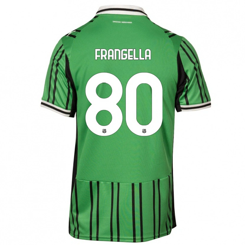 Danxen Mænd Christian Frangella #80 Grøn Sort Hjemmebane Spillertrøjer 2025/26 Trøje T-Shirt