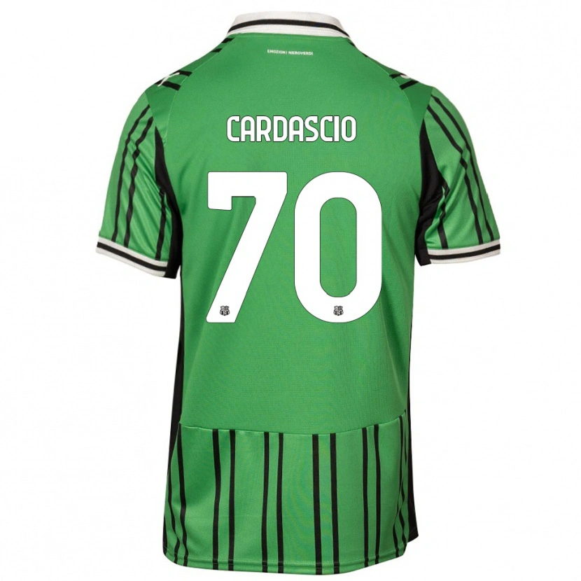 Danxen Mænd Alessandro Cardascio #70 Grøn Sort Hjemmebane Spillertrøjer 2025/26 Trøje T-Shirt