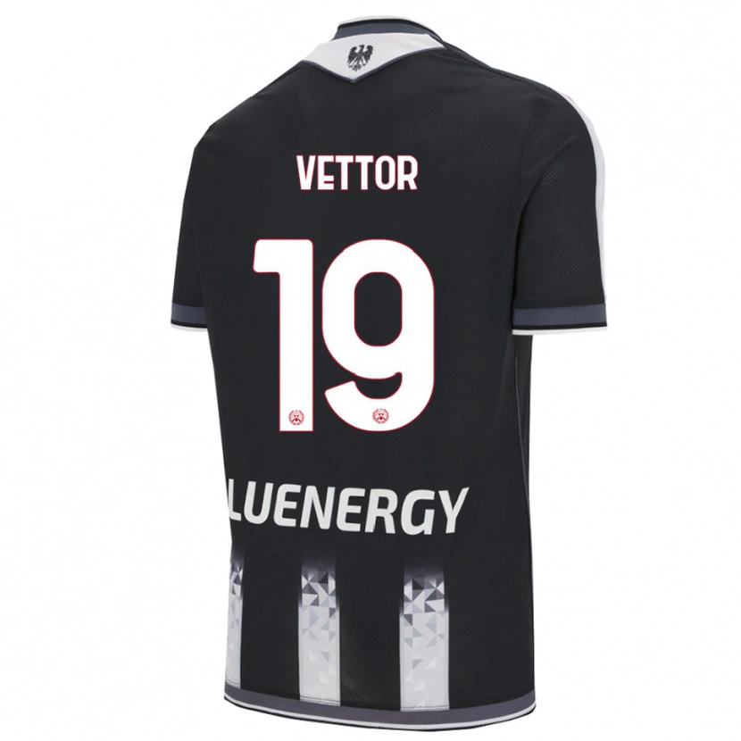 Danxen Mænd Marco Vettor #19 Sort Hvid Hjemmebane Spillertrøjer 2025/26 Trøje T-Shirt