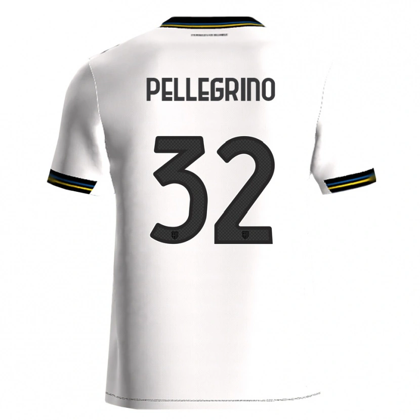 Danxen Mænd Mateo Pellegrino #32 Hvid Sort Hjemmebane Spillertrøjer 2025/26 Trøje T-Shirt
