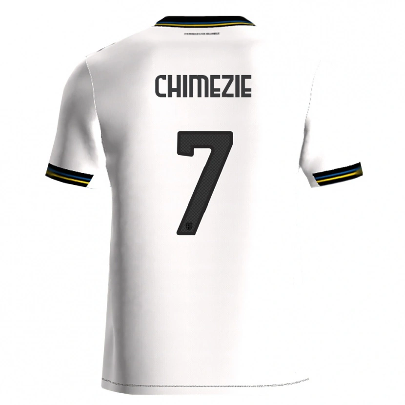 Danxen Mænd Giorgio Chimezie #7 Hvid Sort Hjemmebane Spillertrøjer 2025/26 Trøje T-Shirt