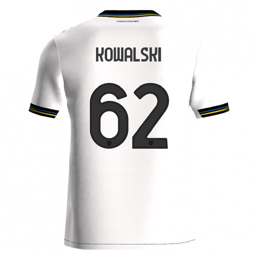 Danxen Mænd Mateusz Kowalski #62 Hvid Sort Hjemmebane Spillertrøjer 2025/26 Trøje T-Shirt