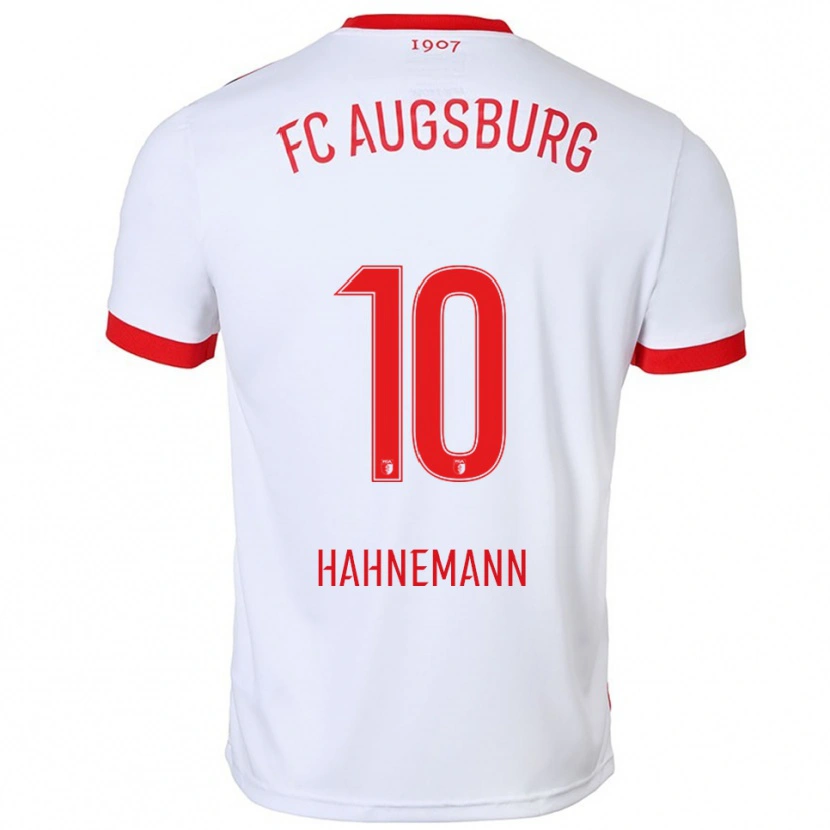 Danxen Mænd Jamy Hahnemann #10 Hvid Rød Hjemmebane Spillertrøjer 2025/26 Trøje T-Shirt