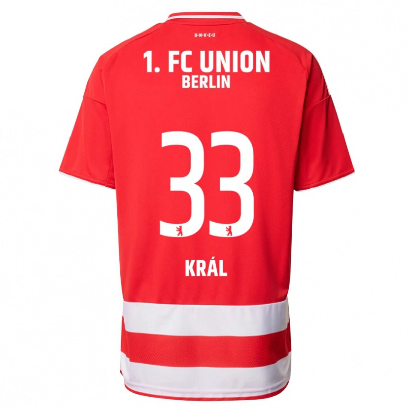 Danxen Mænd Alex Král #33 Rød Hvid Hjemmebane Spillertrøjer 2025/26 Trøje T-Shirt