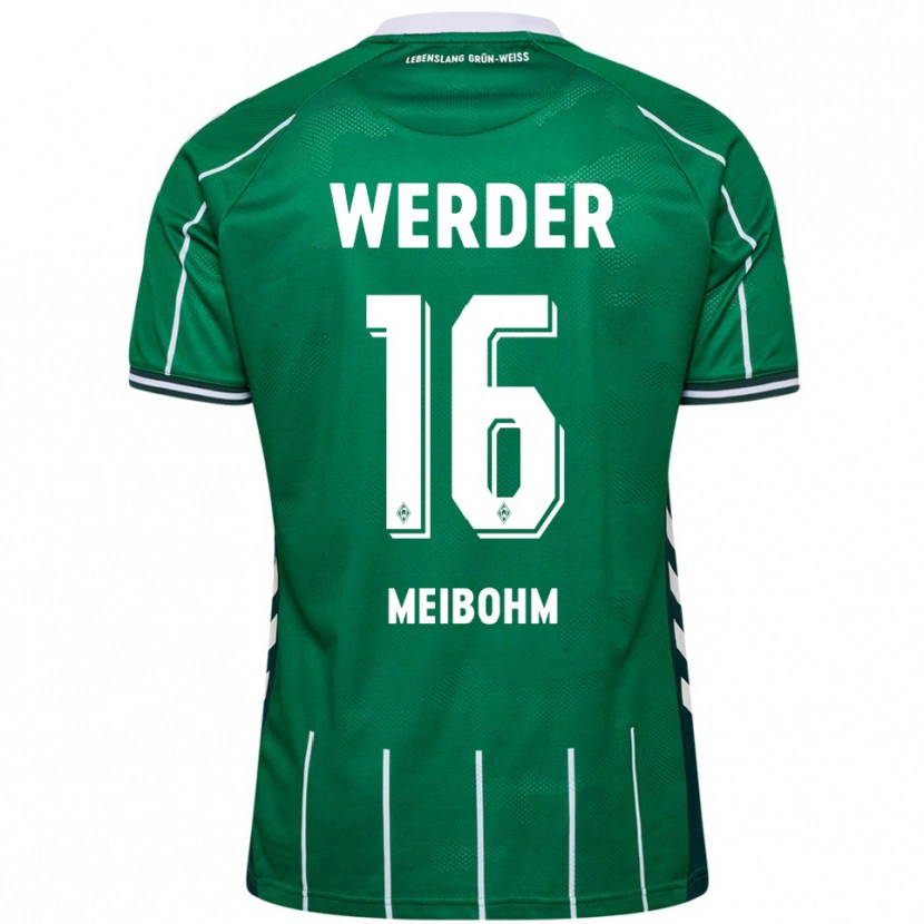 Danxen Mænd Joel Meibohm #16 Grøn Hvid Hjemmebane Spillertrøjer 2025/26 Trøje T-Shirt