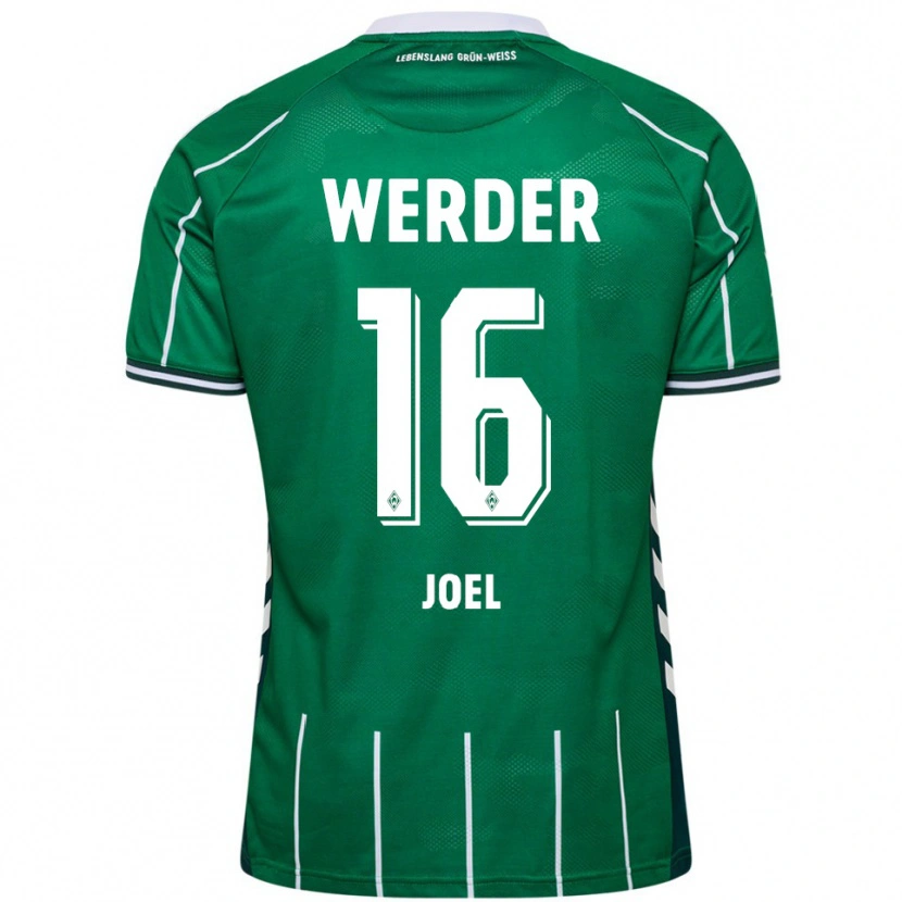 Danxen Mænd Joshua Joel #16 Grøn Hvid Hjemmebane Spillertrøjer 2025/26 Trøje T-Shirt