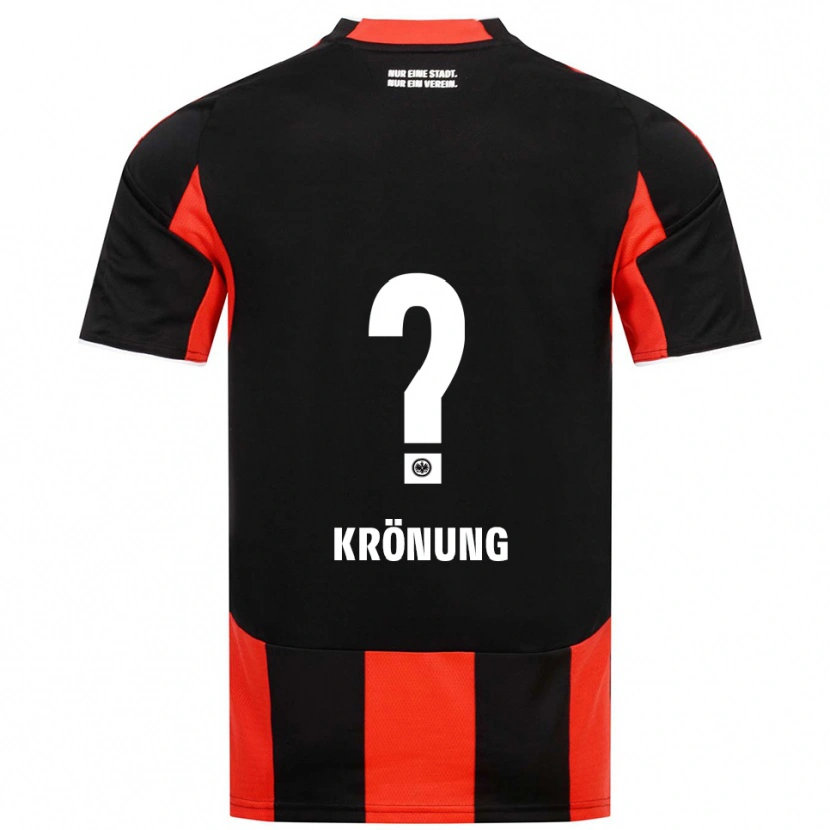 Danxen Mænd Marlon Krönung #0 Sort Rød Hjemmebane Spillertrøjer 2025/26 Trøje T-Shirt