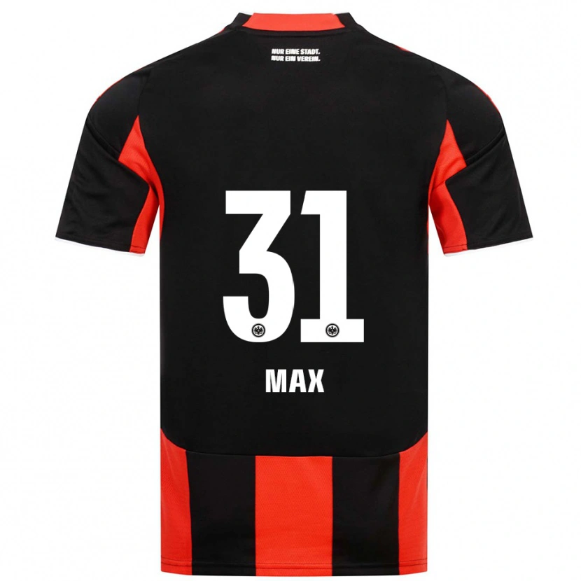 Danxen Mænd Philipp Max #31 Sort Rød Hjemmebane Spillertrøjer 2025/26 Trøje T-Shirt