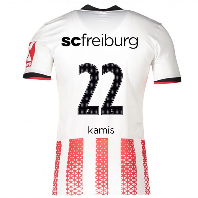 Danxen Mænd Marcel Kamis #22 Hvid Rød Hjemmebane Spillertrøjer 2025/26 Trøje T-Shirt