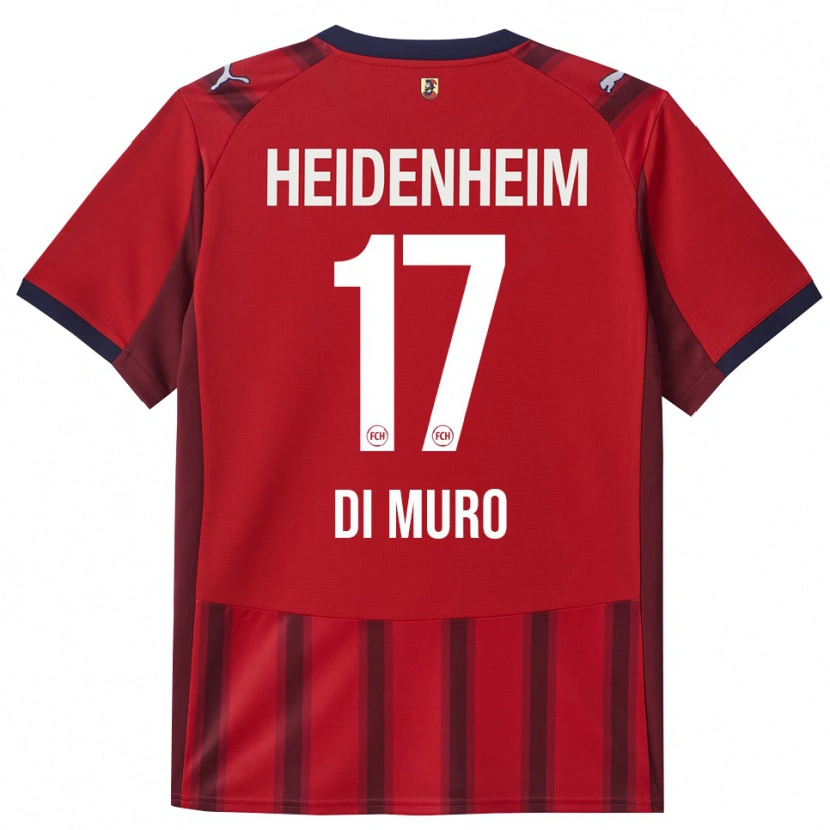 Danxen Mænd Antonia Di Muro #17 Rød Navy Hjemmebane Spillertrøjer 2025/26 Trøje T-Shirt