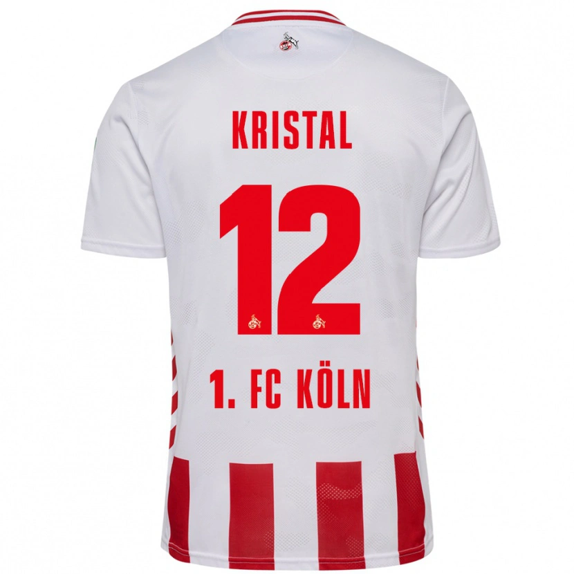 Danxen Mænd Patrik Kristal #12 Hvid Rød Hjemmebane Spillertrøjer 2025/26 Trøje T-Shirt