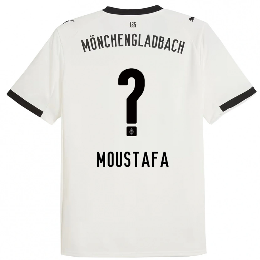 Danxen Mænd Seif Ashraf Moustafa #0 Hvid Sort Hjemmebane Spillertrøjer 2025/26 Trøje T-Shirt