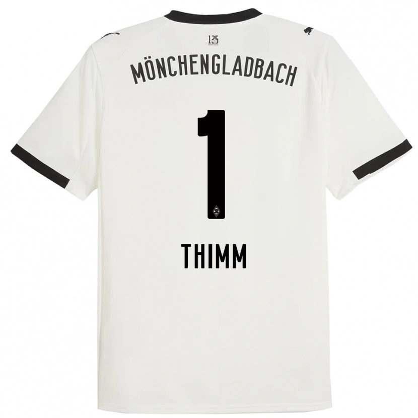 Danxen Mænd Joshua Thimm #1 Hvid Sort Hjemmebane Spillertrøjer 2025/26 Trøje T-Shirt