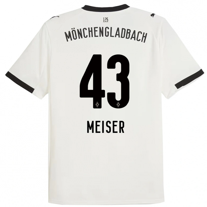 Danxen Mænd Tyler Meiser #43 Hvid Sort Hjemmebane Spillertrøjer 2025/26 Trøje T-Shirt