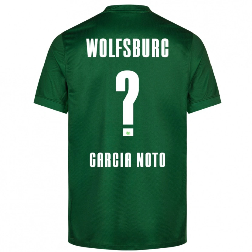 Danxen Mænd Estefano Garcia Noto #0 Grøn Hvid Hjemmebane Spillertrøjer 2025/26 Trøje T-Shirt