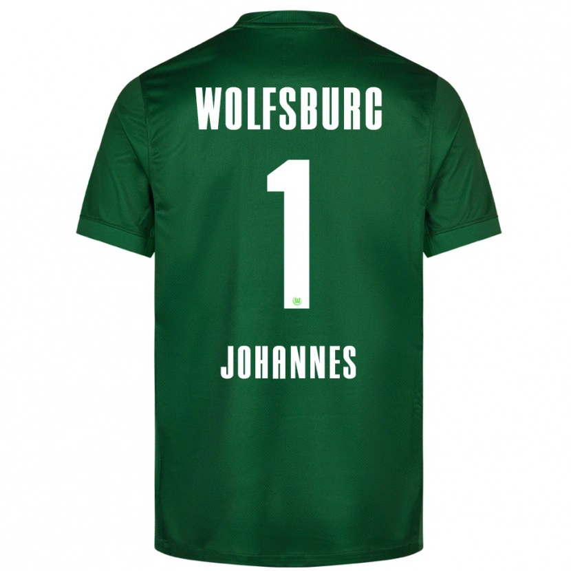 Danxen Mænd Stina Johannes #1 Grøn Hvid Hjemmebane Spillertrøjer 2025/26 Trøje T-Shirt
