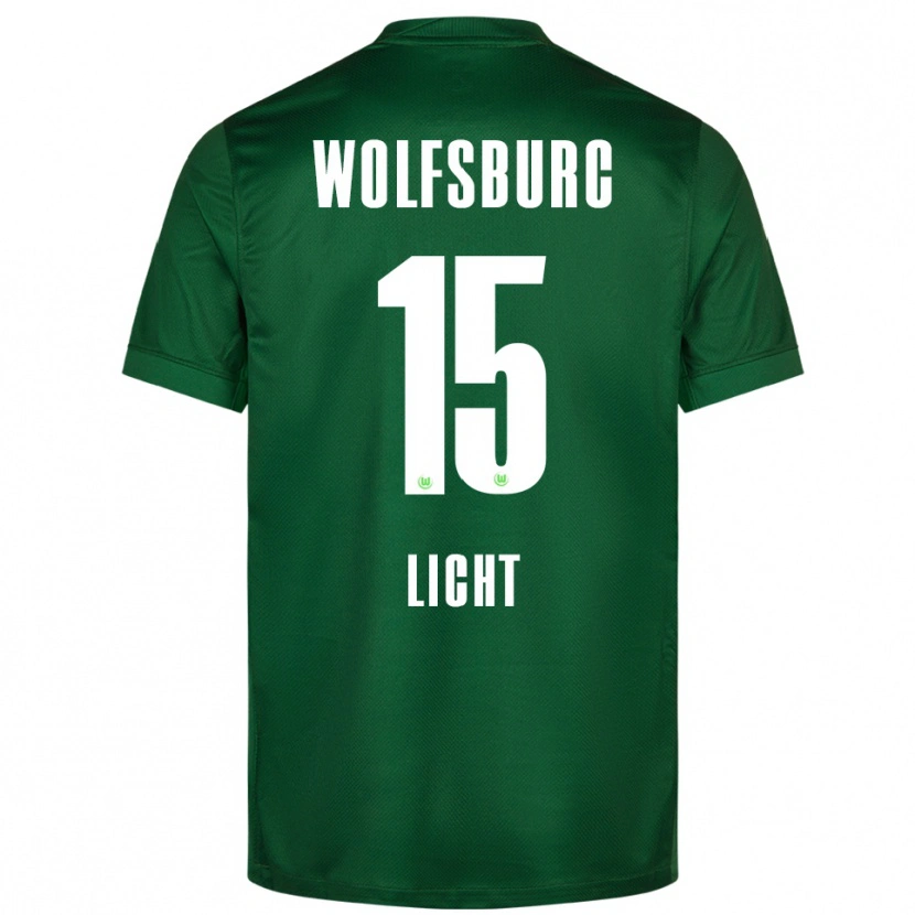 Danxen Mænd Philipp Licht #15 Grøn Hvid Hjemmebane Spillertrøjer 2025/26 Trøje T-Shirt