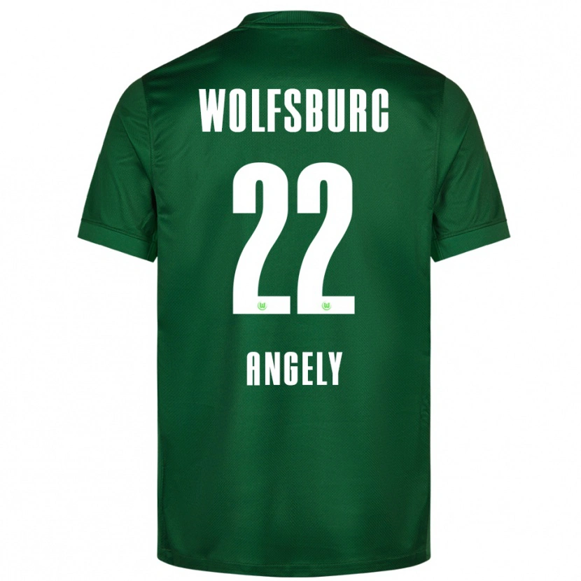 Danxen Mænd Mathys Angély #22 Grøn Hvid Hjemmebane Spillertrøjer 2025/26 Trøje T-Shirt