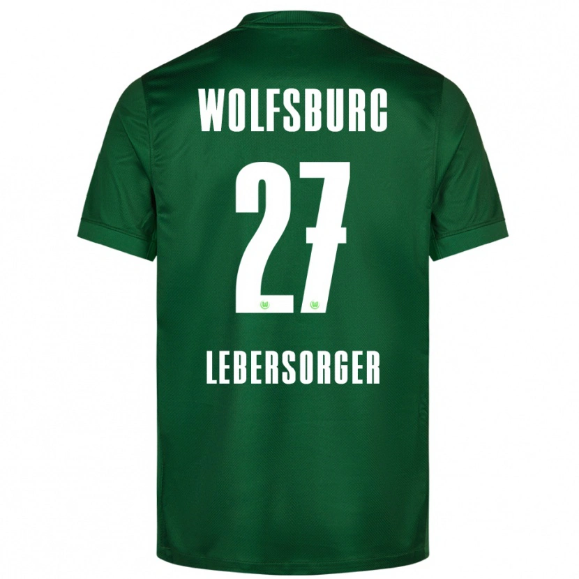 Danxen Mænd Kevin Lebersorger #27 Grøn Hvid Hjemmebane Spillertrøjer 2025/26 Trøje T-Shirt