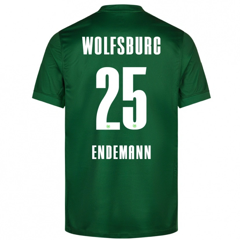 Danxen Mænd Vivien Endemann #25 Grøn Hvid Hjemmebane Spillertrøjer 2025/26 Trøje T-Shirt