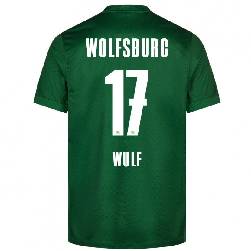Danxen Mænd Diego Wulf #17 Grøn Hvid Hjemmebane Spillertrøjer 2025/26 Trøje T-Shirt