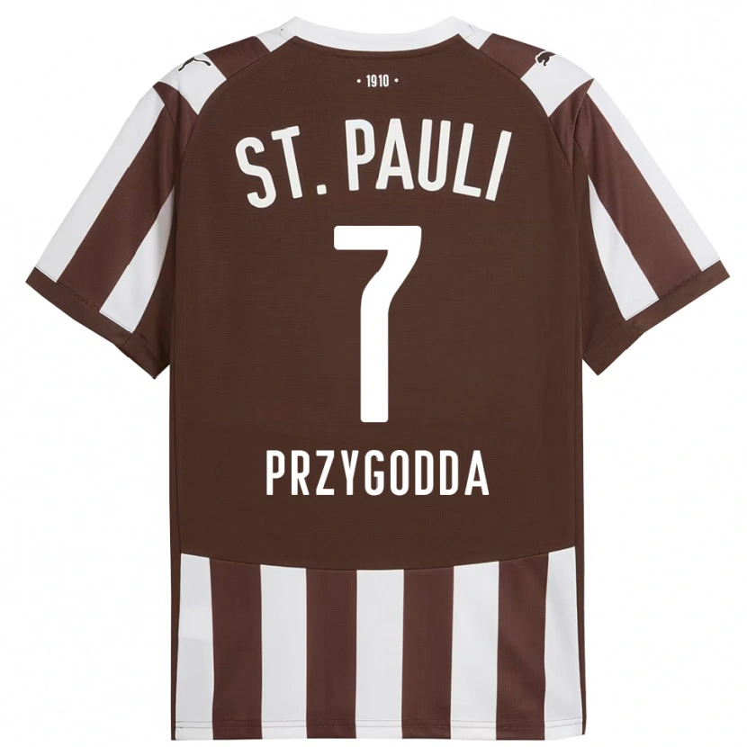 Danxen Mænd Claudio Fabrizio Gonzalez Przygodda #7 Kaffe Hvid Hjemmebane Spillertrøjer 2025/26 Trøje T-Shirt