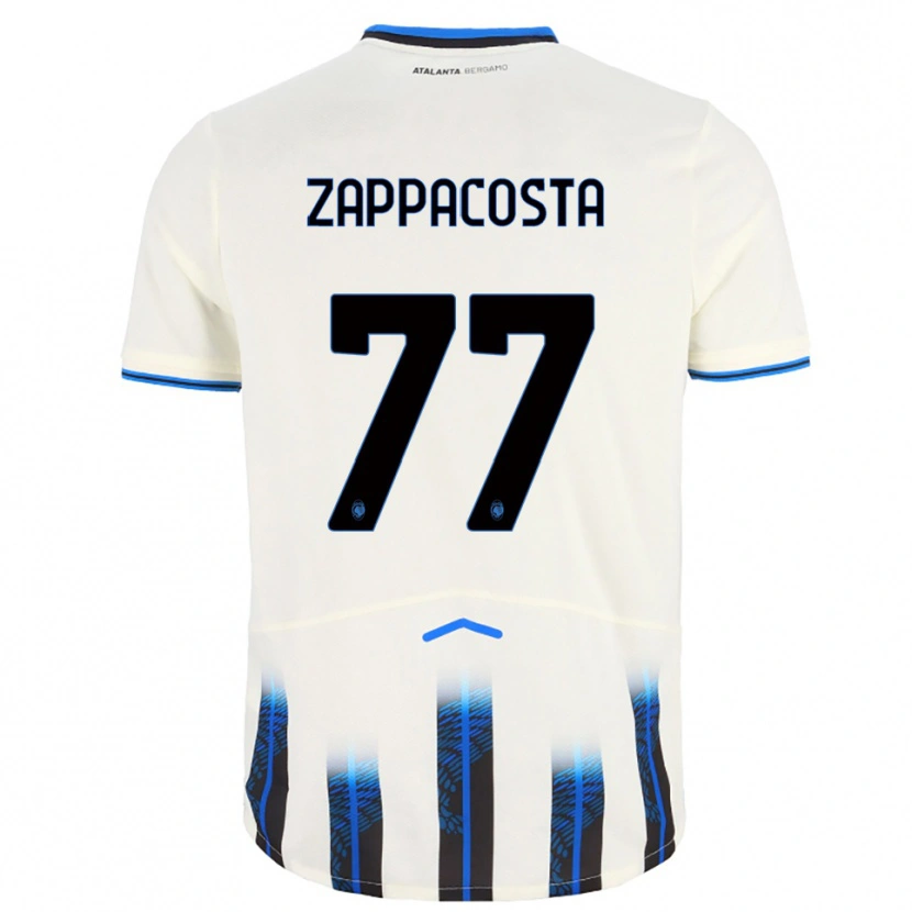 Danxen Mænd Davide Zappacosta #77 Hvid Blå Udebane Spillertrøjer 2025/26 Trøje T-Shirt