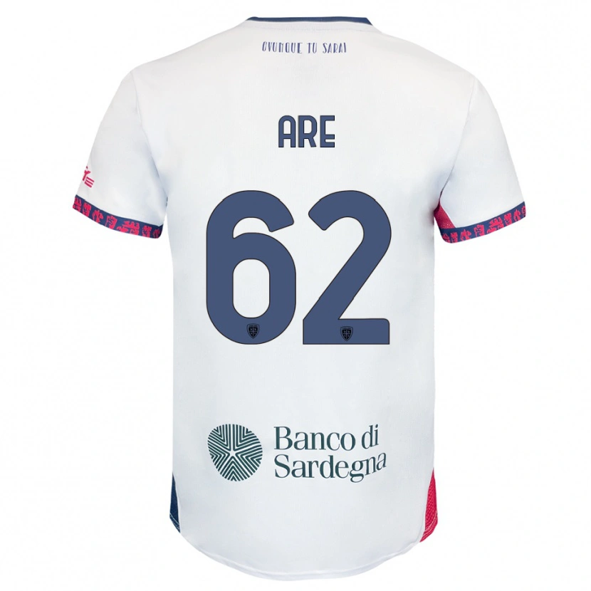 Danxen Mænd Emmanuele Are #62 Hvid Navy Rød Udebane Spillertrøjer 2025/26 Trøje T-Shirt