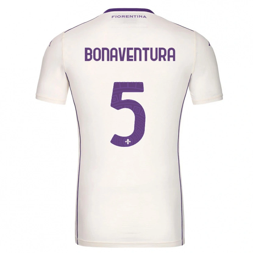 Danxen Mænd Giacomo Bonaventura #5 Hvid Lilla Rød Udebane Spillertrøjer 2025/26 Trøje T-Shirt