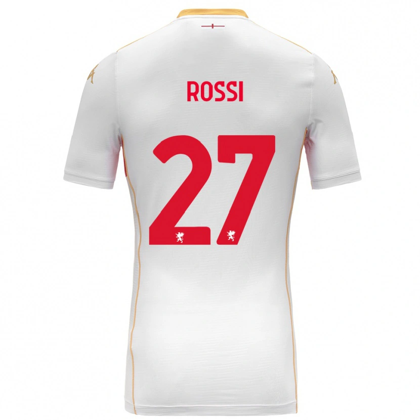 Danxen Mænd Lucrezia Rossi #27 Hvid Rød Udebane Spillertrøjer 2025/26 Trøje T-Shirt