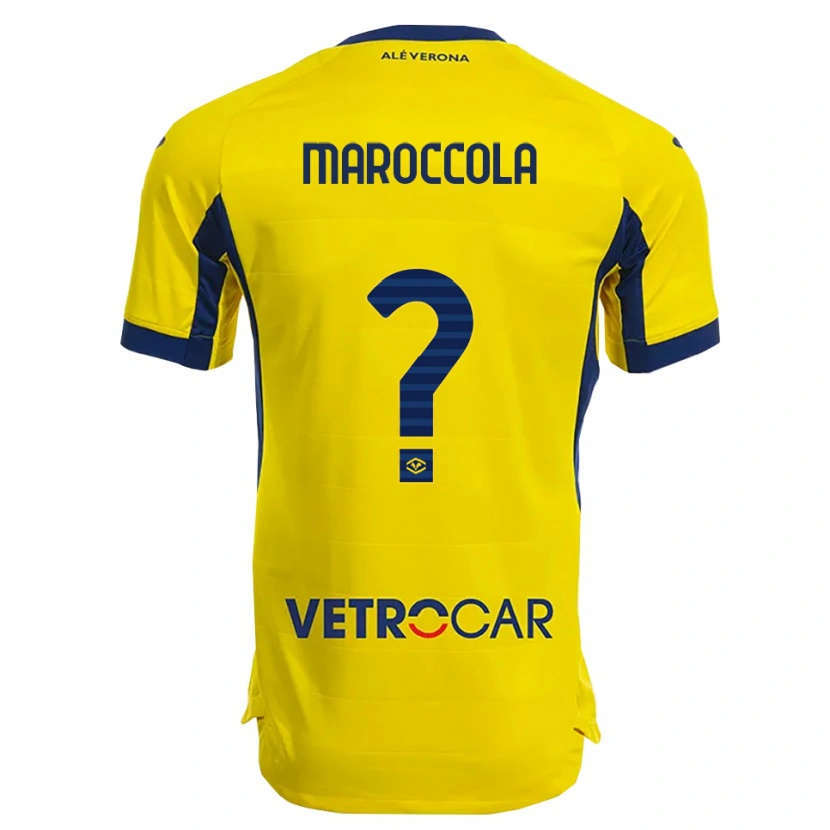 Danxen Mænd Francesco Maroccola #0 Gul Navy Udebane Spillertrøjer 2025/26 Trøje T-Shirt