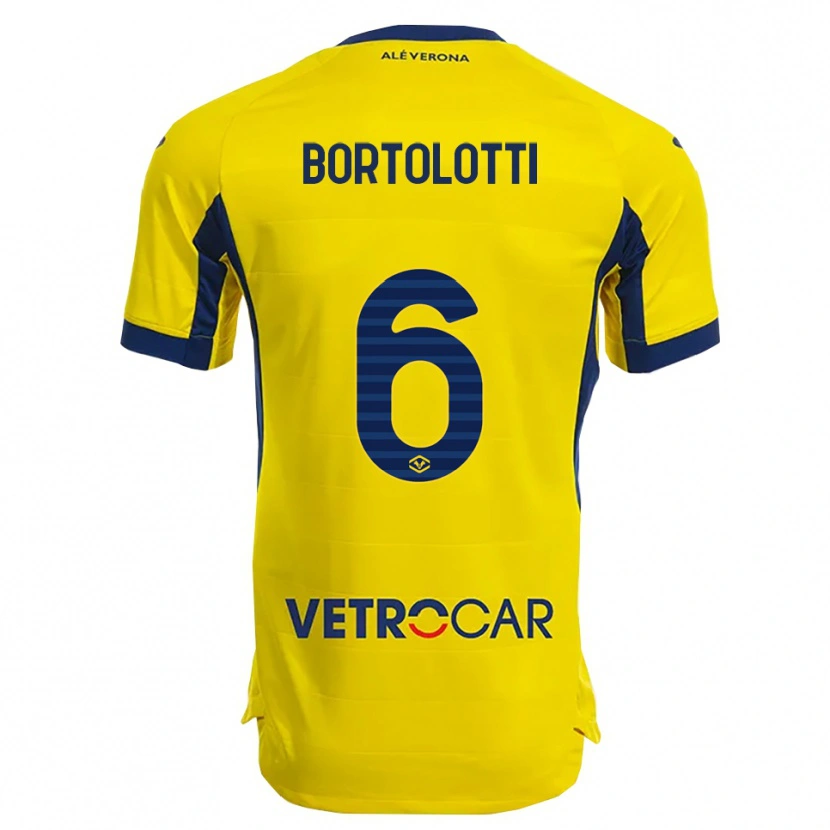 Danxen Mænd Marco Bortolotti #6 Gul Navy Udebane Spillertrøjer 2025/26 Trøje T-Shirt