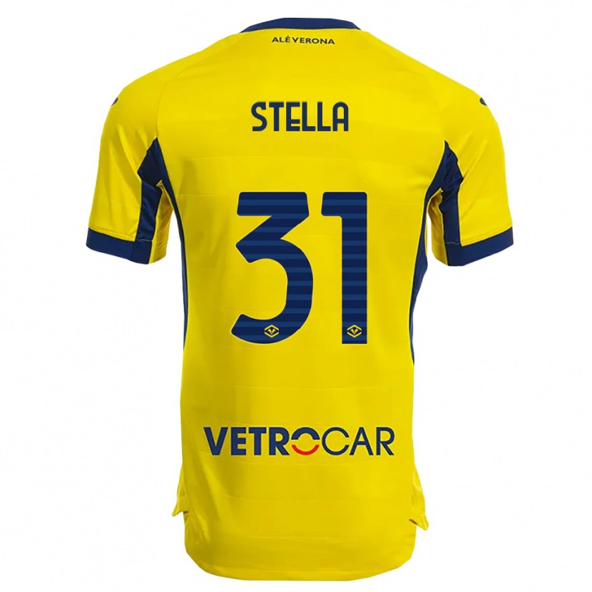 Danxen Mænd Kevin Stella #31 Gul Navy Udebane Spillertrøjer 2025/26 Trøje T-Shirt