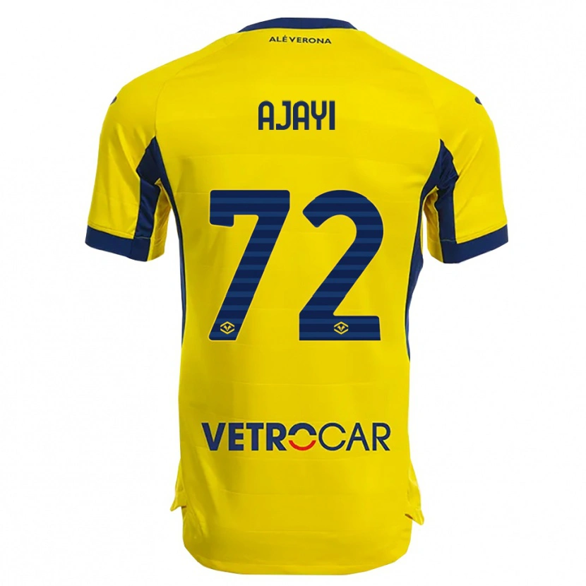 Danxen Mænd Junior Ajayi #72 Gul Navy Udebane Spillertrøjer 2025/26 Trøje T-Shirt